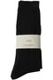 【MEN】2P LONG SOCKS ユニバーサル プロダクツ/UNIVERSAL PRODUCTS. BLACK