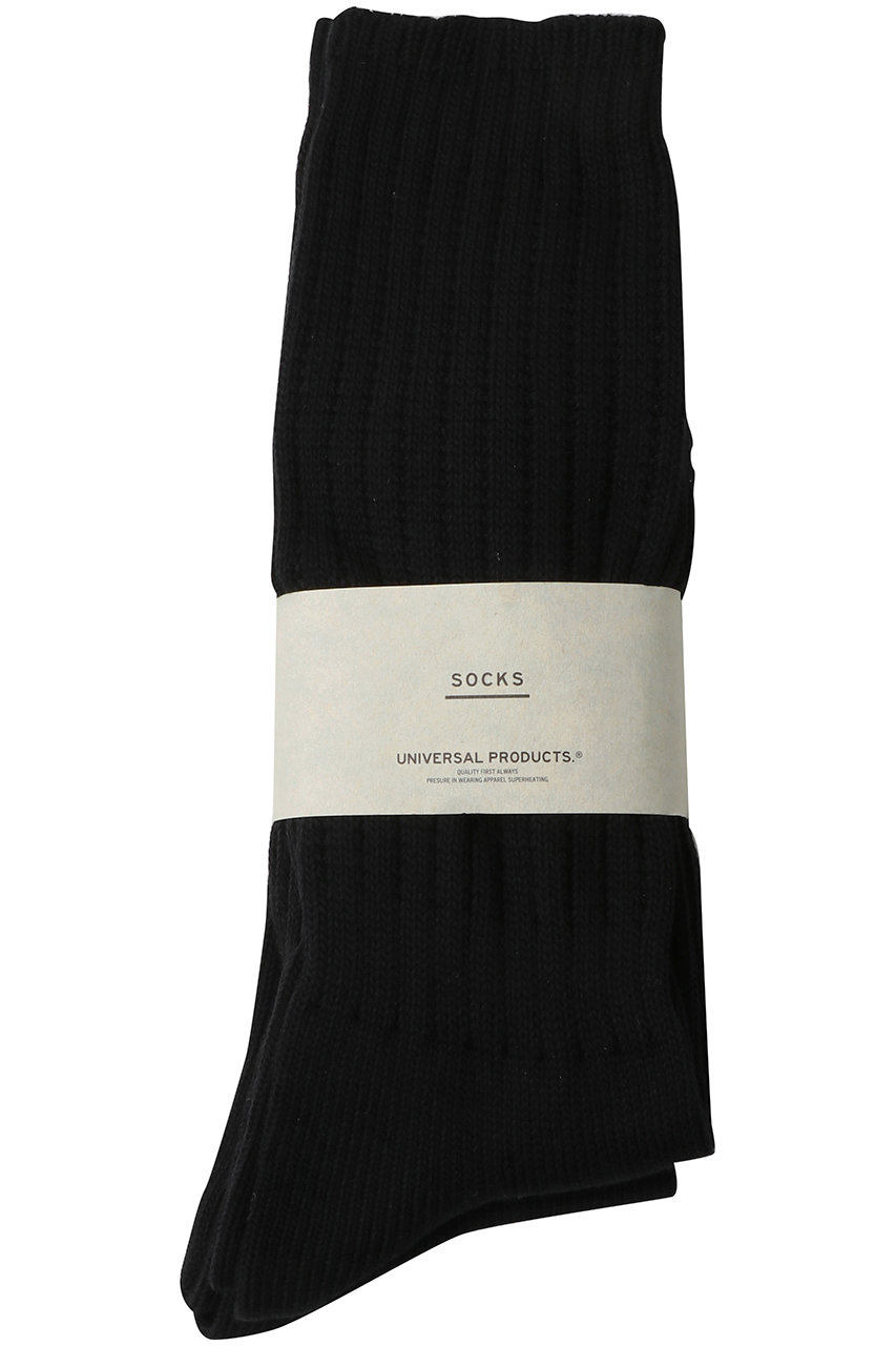 ユニバーサル プロダクツ/UNIVERSAL PRODUCTS.の【MEN】2P LONG SOCKS(BLACK/253-60910)