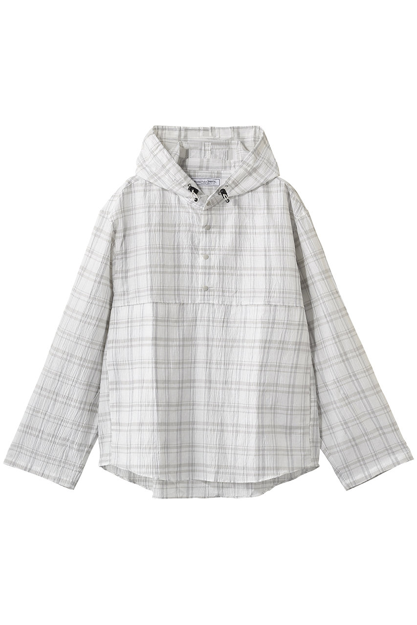 ユニバーサル プロダクツ/UNIVERSAL PRODUCTS.の【MEN】HOODIE SHIRTS(WHITE/261-60304)