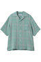 【MEN】OPEN COLLOR S/S SHIRTS ユニバーサル プロダクツ/UNIVERSAL PRODUCTS. GREEN