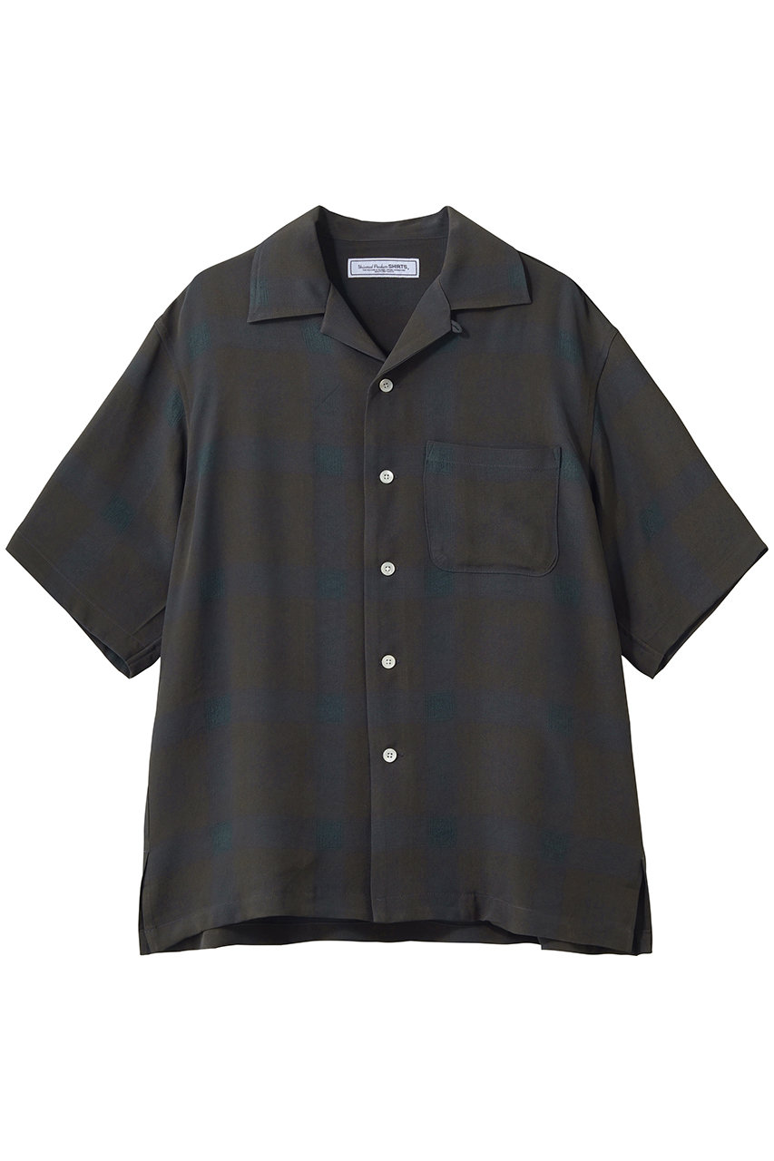 ユニバーサル プロダクツ/UNIVERSAL PRODUCTS.の【MEN】OPEN COLLOR S/S SHIRTS(BROWN/261-60302)
