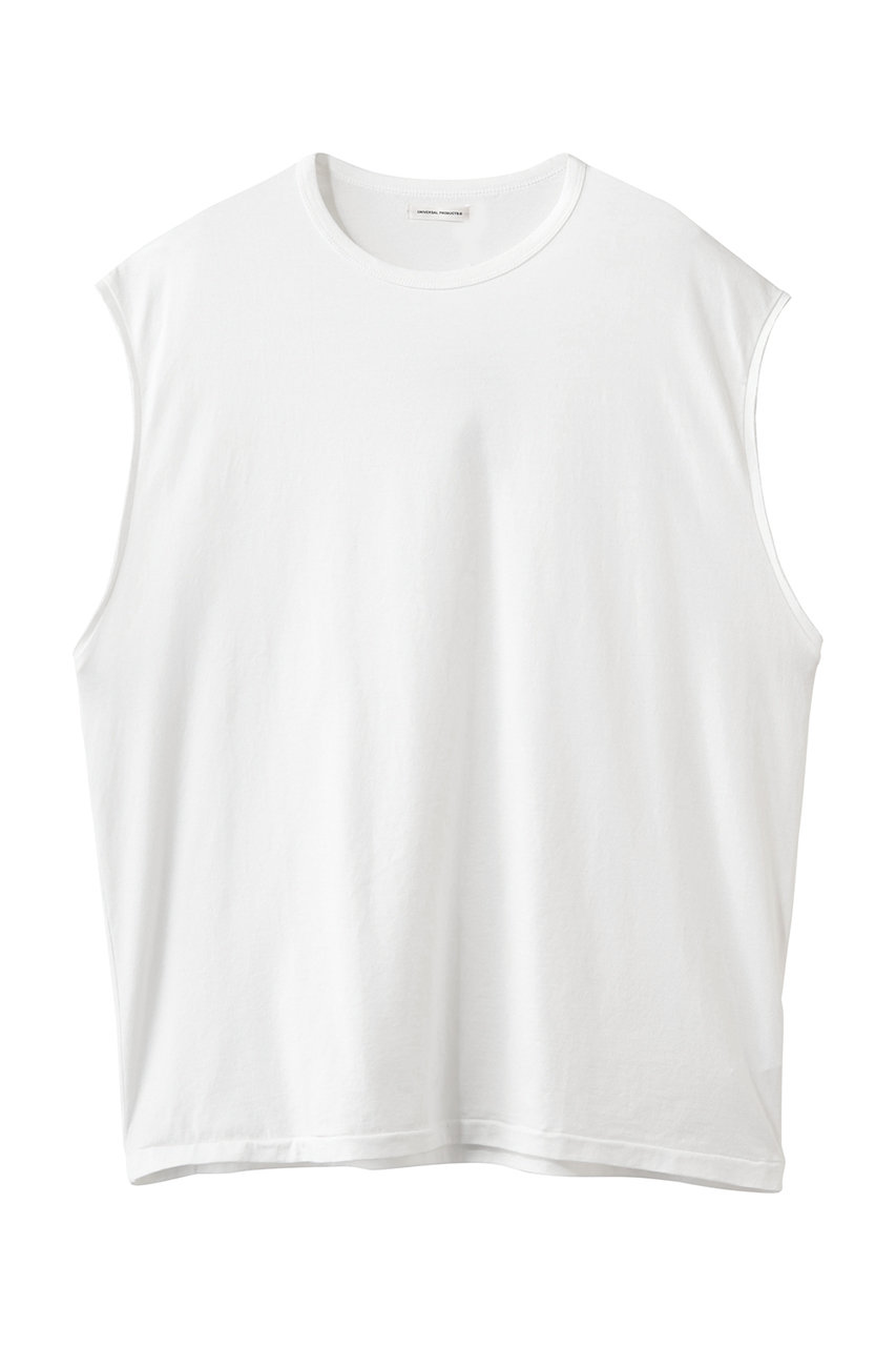 Tシャツ(半袖/袖なし) Sleeveless Epaulet Top White Sleeveless Tee – Newkid Archive