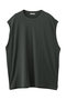 【MEN】SLLEVE LESS T-SHIRTS ユニバーサル プロダクツ/UNIVERSAL PRODUCTS. CHARCOAL