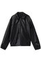【MEN】LEATHER JACKET ユニバーサル プロダクツ/UNIVERSAL PRODUCTS. BLACK