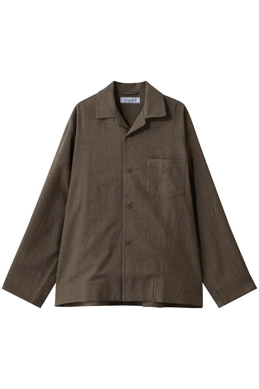 ユニバーサル プロダクツ/UNIVERSAL PRODUCTS.の【UNISEX】WOOL PAJAMA SHIRTS(BROWN/263-60302)