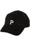 【UNISEX】6P LOGO CAP ユニバーサル プロダクツ/UNIVERSAL PRODUCTS. BLACK