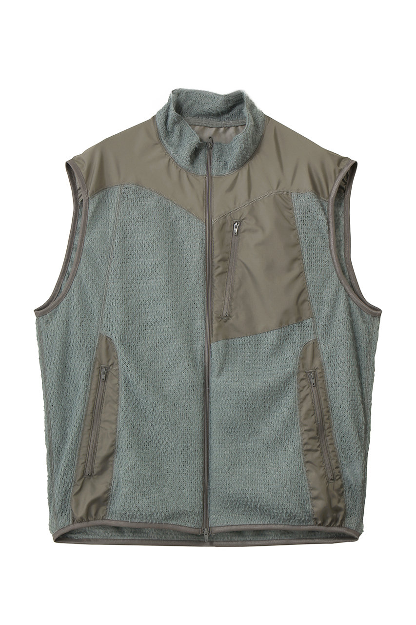 UNIVERSAL PRODUCTS. 【MEN】POLARTEC FLEECE VEST (LIGHT BLUE, 3) ユニバーサル プロダクツ ELLE SHOP