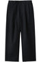 【MEN】WOOL COTTON 2 TUCK TROUSERS ユニバーサル プロダクツ/UNIVERSAL PRODUCTS. CHARCOAL