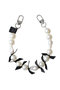 【予約販売】【ELLE SHOP限定】pearl ruban strap パールリボンストラップ エジュー/ajew BLACK