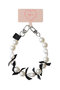 【予約販売】【ELLE SHOP限定】pearl ruban strap パールリボンストラップ エジュー/ajew