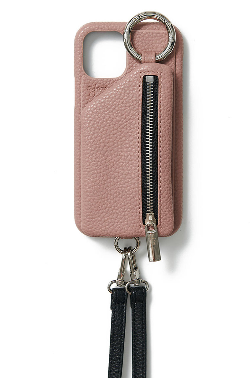 エジュー/ajewのiPhone6/7/8/SE2 ajew cadenas zipphone case shoulder(ピンクベージュ/AJ02_003)