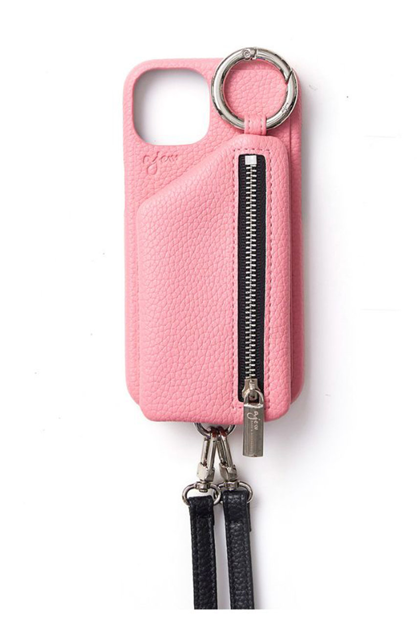 エジュー/ajewのiPhone13/13Pro ajew cadenas zipphone case shoulder(サクラ/AJ02_003)