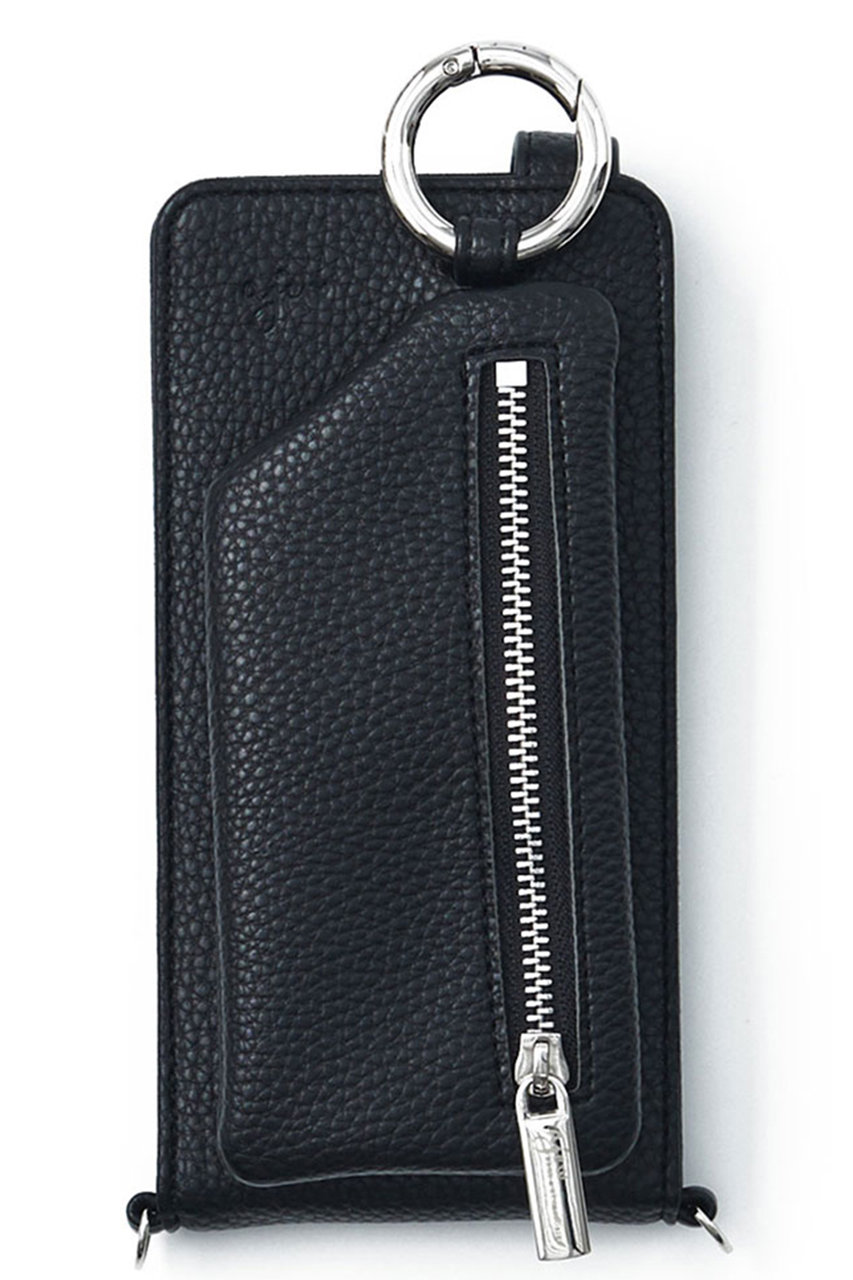 エジュー/ajewのajew vertical zipphone case shoulder(ブラック/AJ02_034)