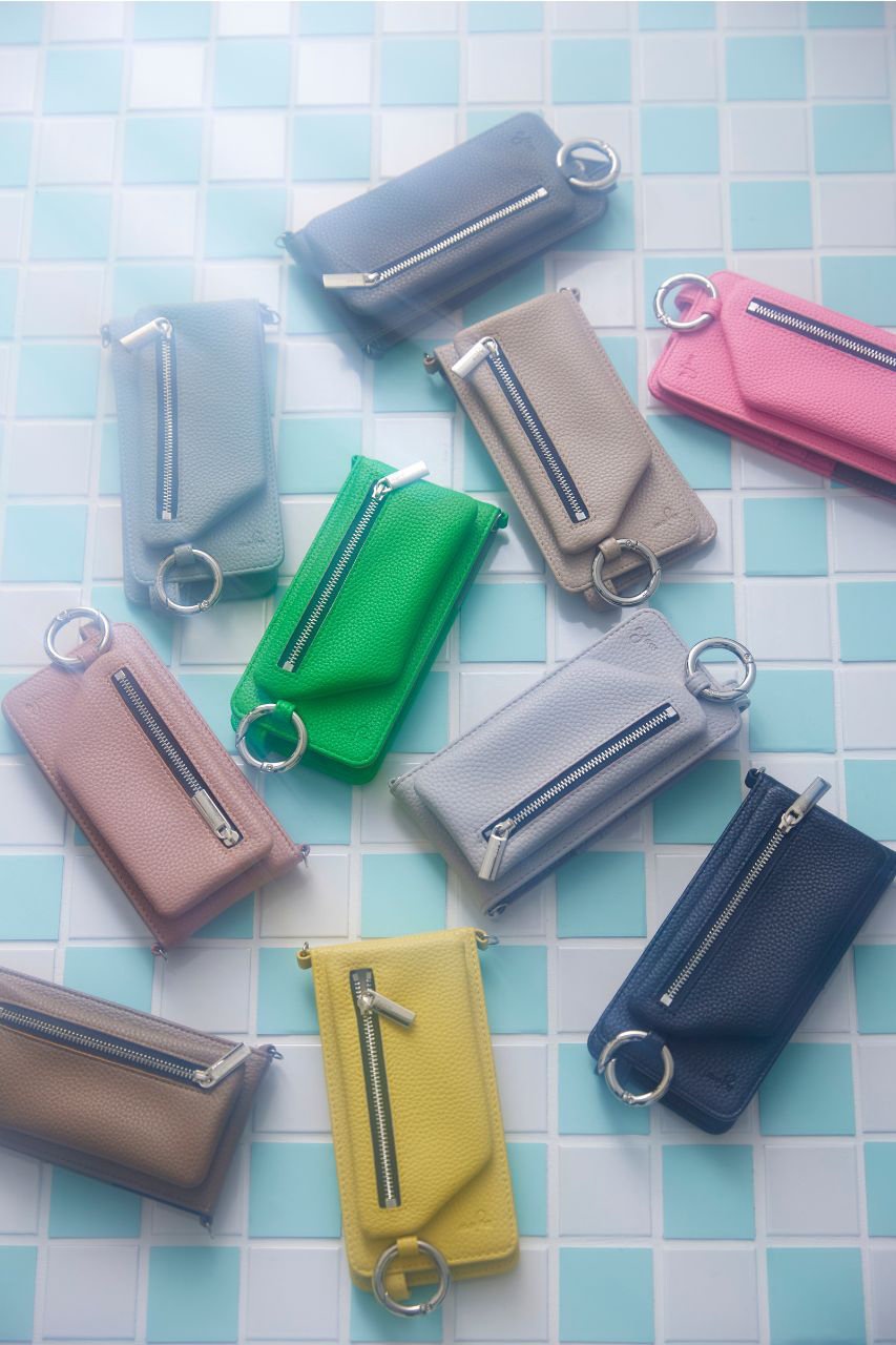 ajew iPhone11pro ケース beige pink カード収納ケース iPhone 11Pro