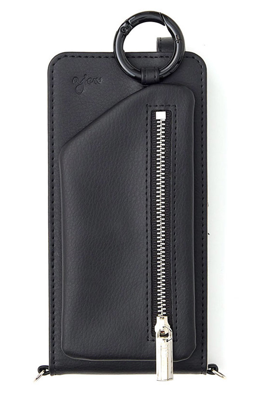 ajew ajew vertical zipphone case shoulder (ピュアブラック, M) エジュー ELLE SHOP ajew ajew vertical zipphone case shoulder (ピュアブラック, M) エジュー ELLE SHOP