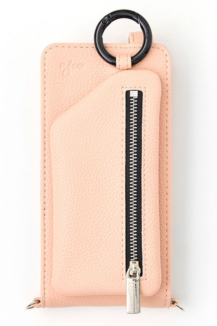 ajew ajew vertical zipphone case shoulder (ピーチピンク, M) エジュー ELLE SHOP ajew ajew vertical zipphone case shoulder (ピーチピンク, M) エジュー ELLE SHOP