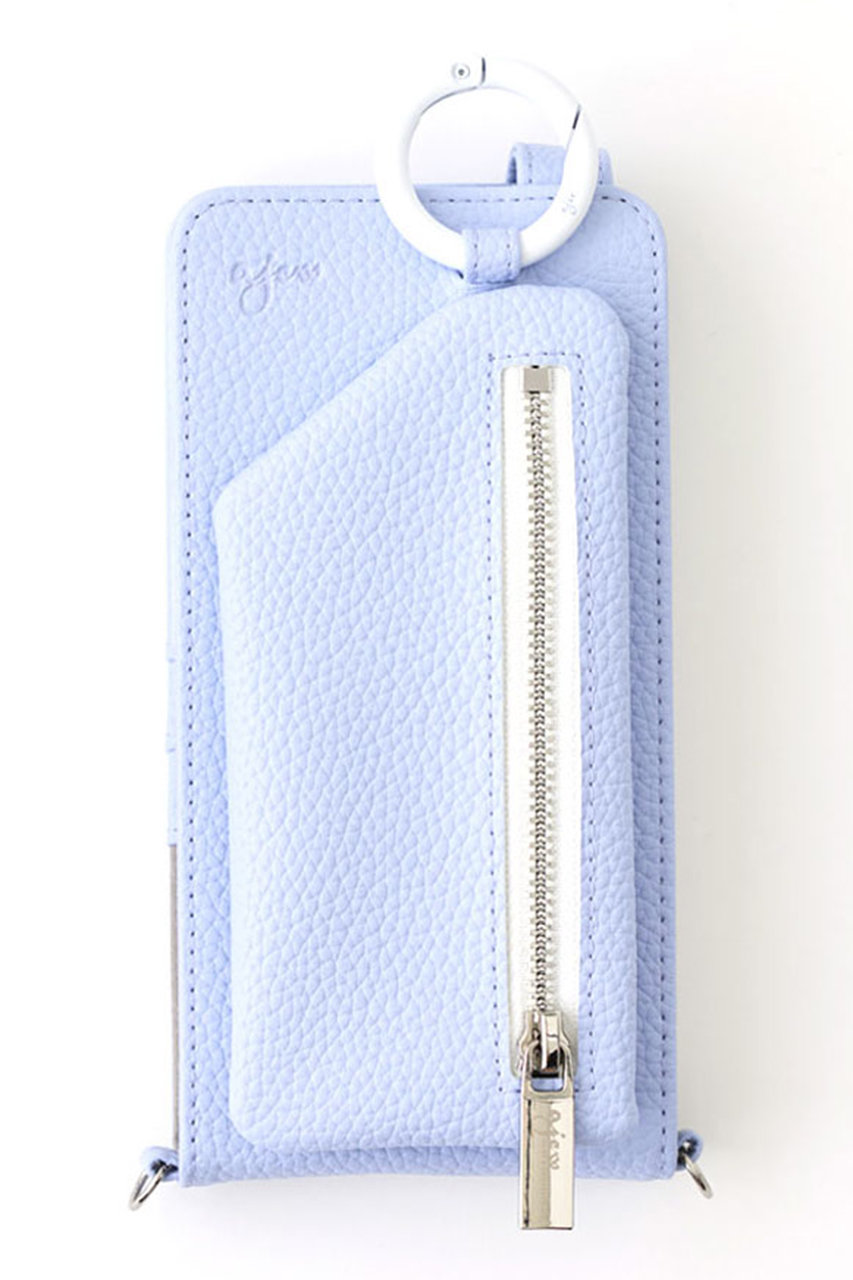 エジュー/ajewのajew vertical zipphone case shoulder(ライラック/AJ02_034)