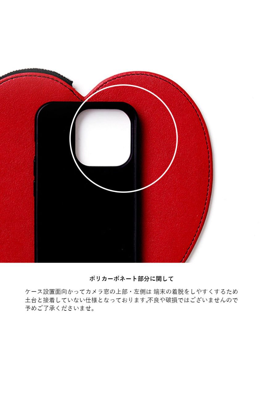 ajew エジュー　14pro dress heart ajew(エジュー)｜iPhone14/14Pro ajew dress HEARTcase shoulder