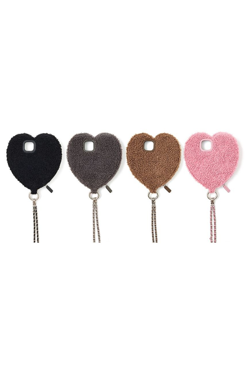 ajew(エジュー)｜iPhone15/15Pro ajew fluffy dress HEARTcase