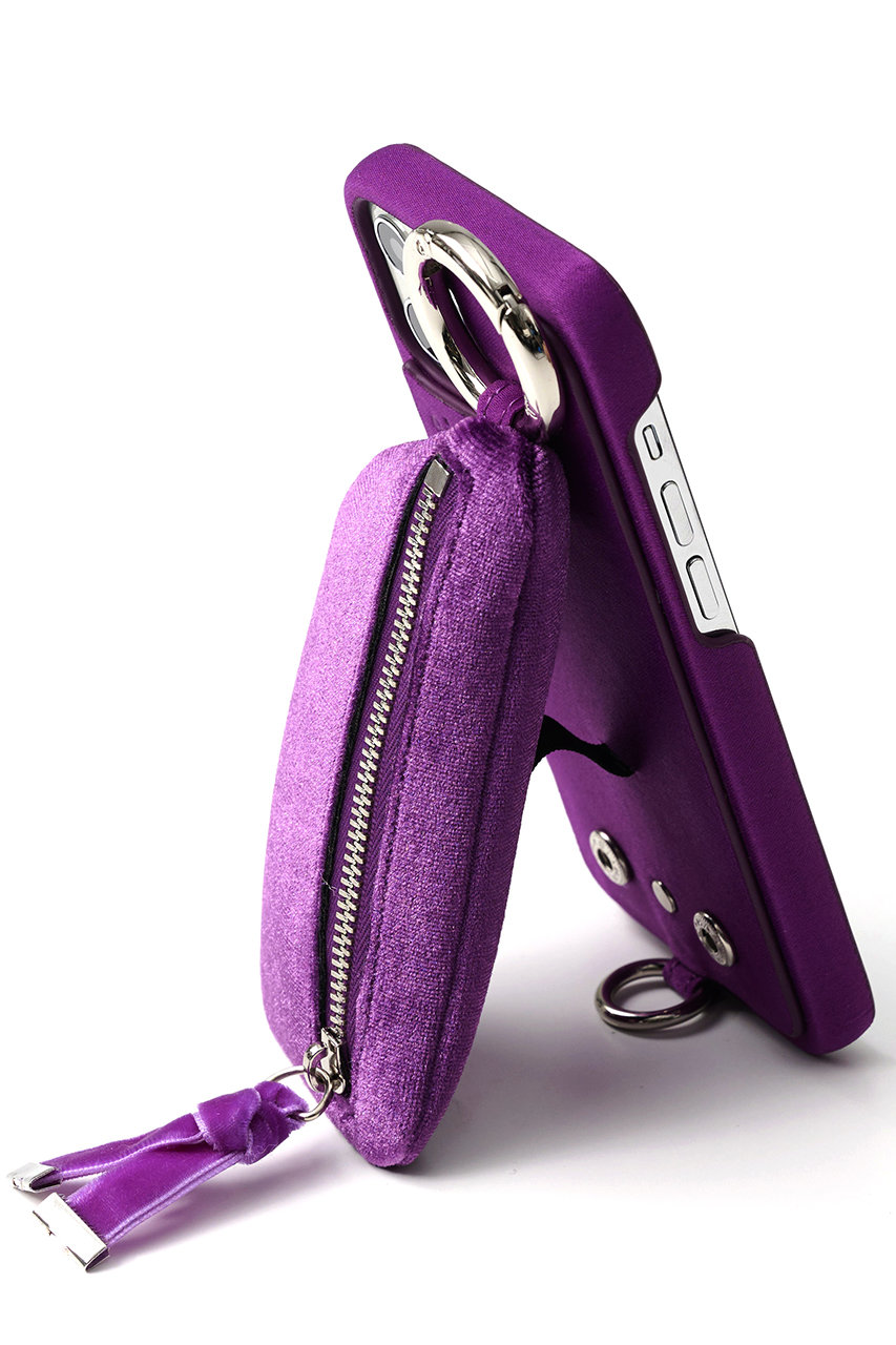 【新品未使用dress case】 エジューiPhone13Pro パープル ajew(エジュー)｜iPhone13/13Pro ajew dress case shoulder