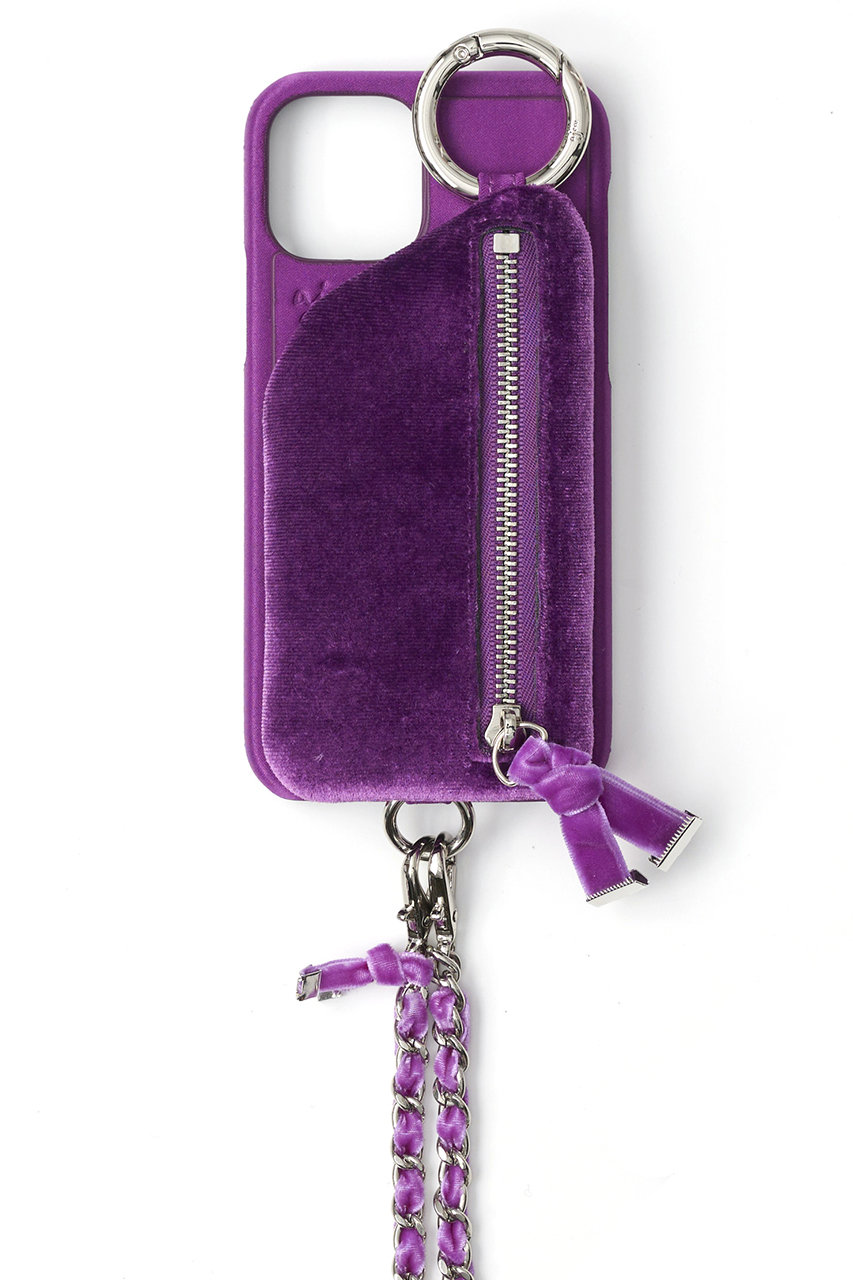 エジュー/ajewのiPhone14/14Pro ajew dress case shoulder(パープル/AJ02_039)