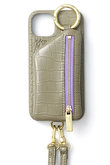 ajew cadenas croco zipphone case shoulder - ajew