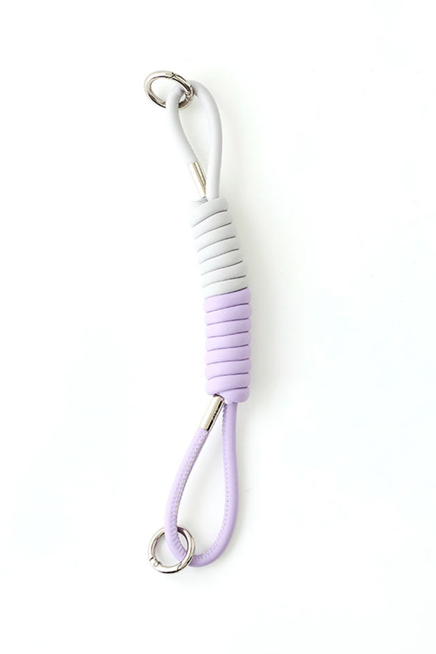 エジュー/ajewのcoil strap(パープル×ライトグレー/AJ03_008)