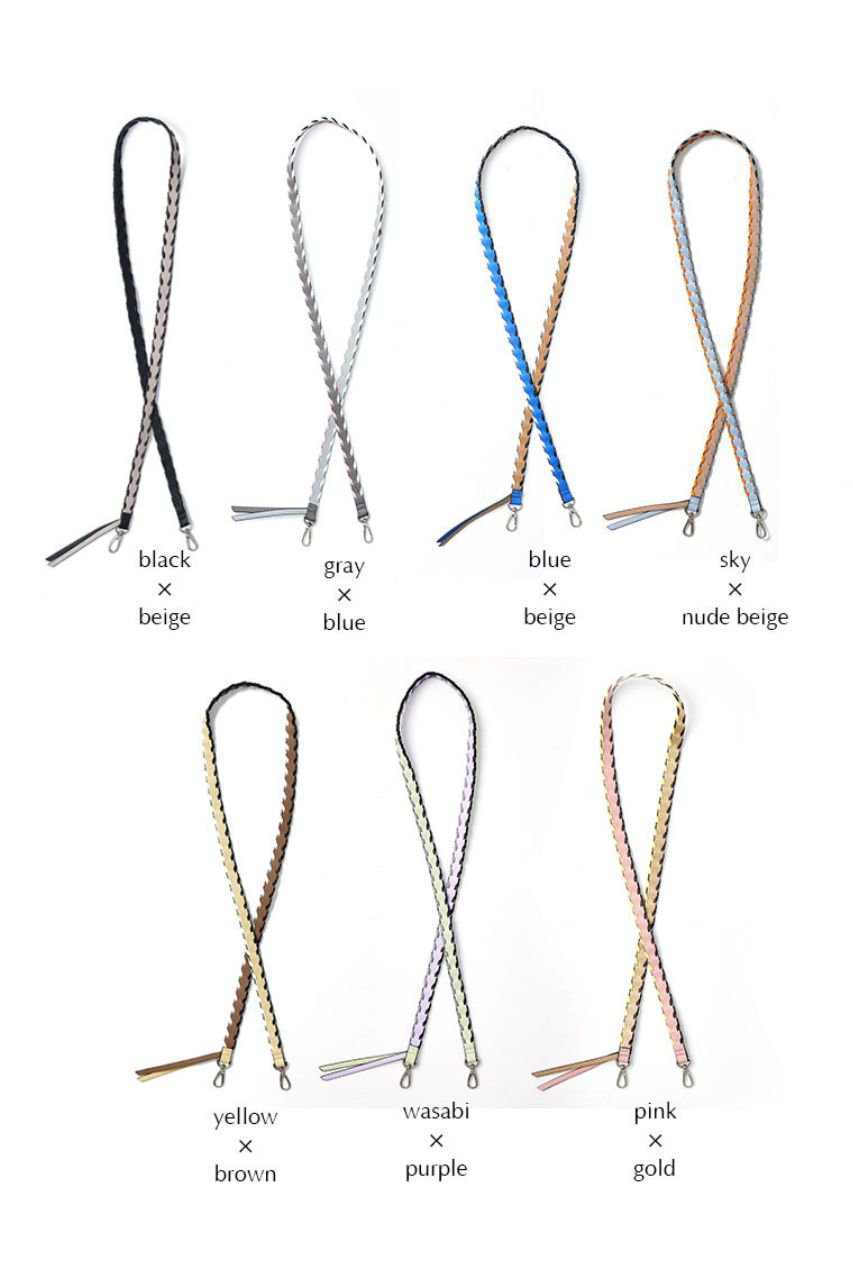 ajew(エジュー)｜design color shoulder/ブルー×ベージュ の通販
