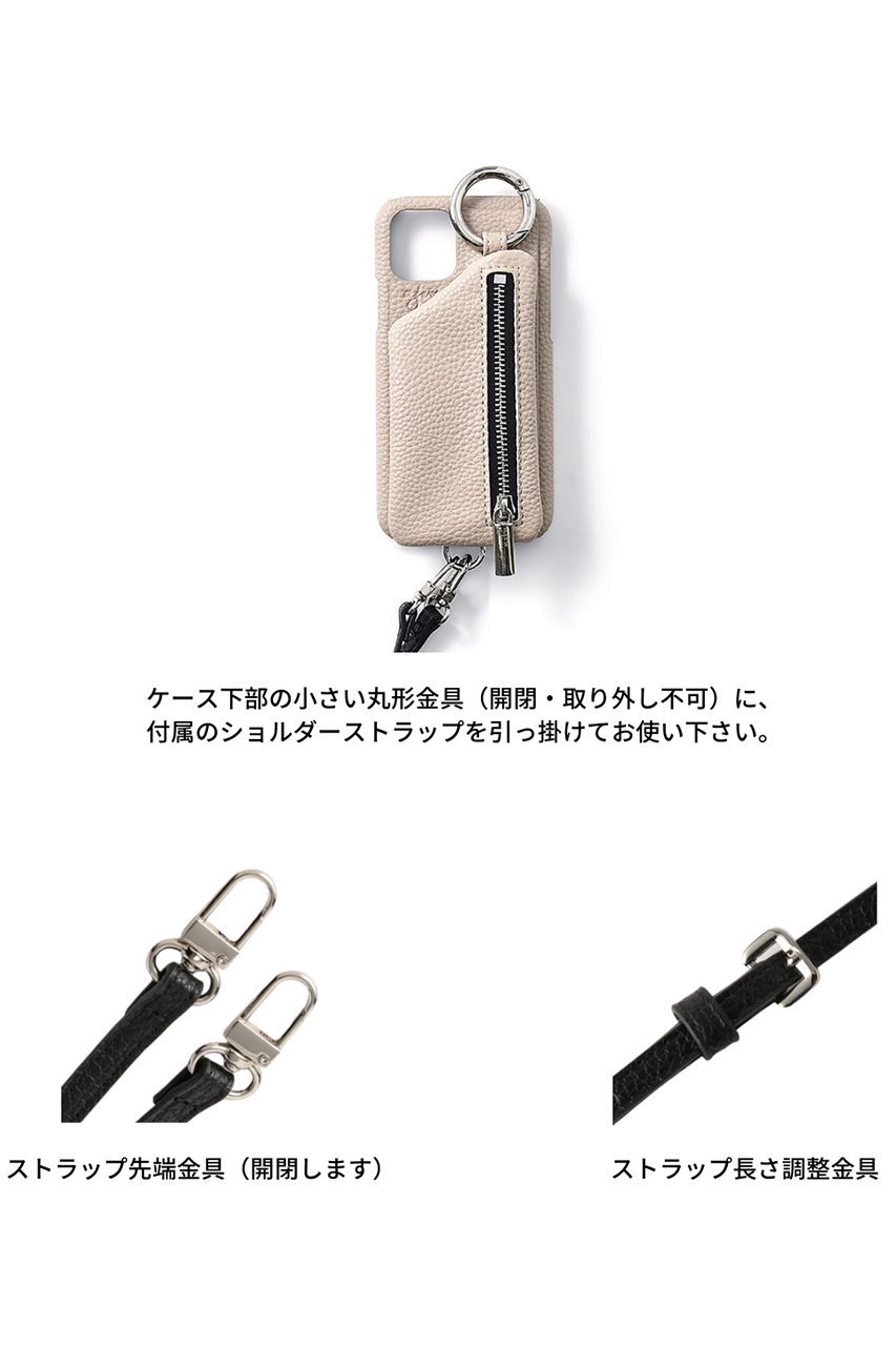ajew iPhone16/16pro対応 エジュー cadenas zipphone case
