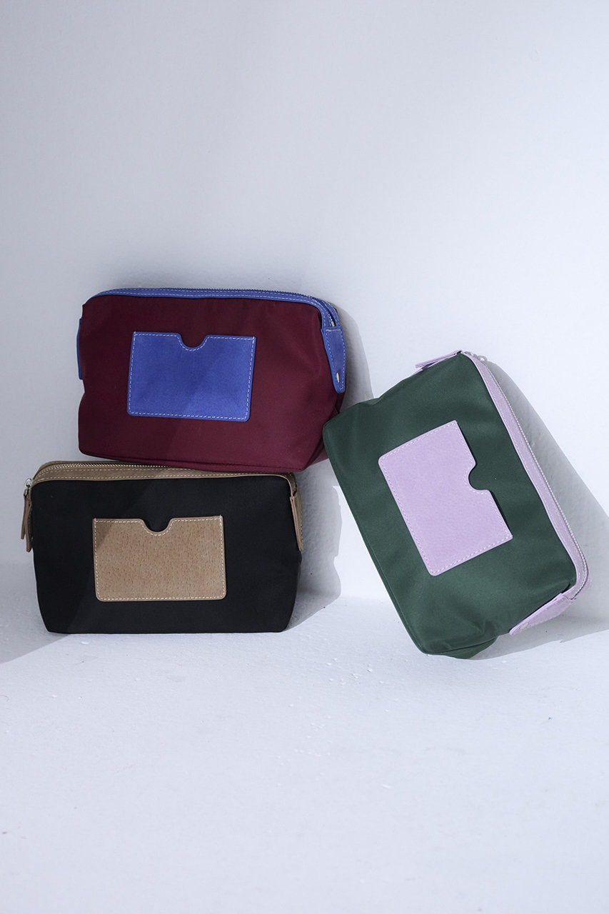 【ajew】suede cosme pouch エジュー ポーチ スエード SALE】ajew エジュー SUEDE COSME POUCH ポーチ AJ04-015