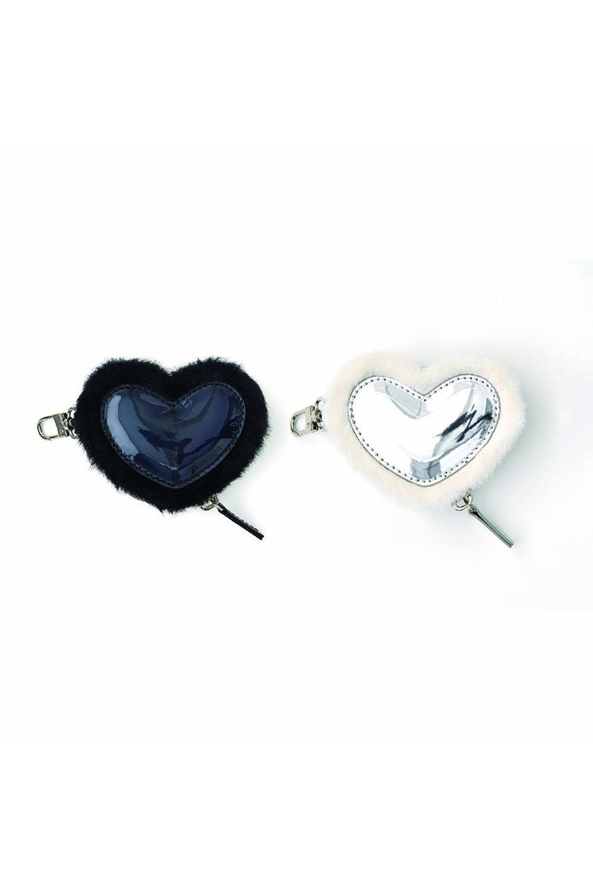 ajew(エジュー)｜ajew glow heart pouch/ブラック の通販｜ELLESHOP