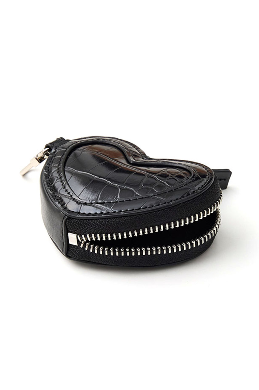 小物 ajew croco HEART pouch | espresso croco HEART pouch | espresso - ajew（エジュー）公式サイト
