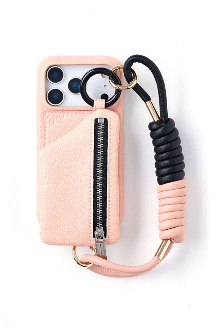 ajew(エジュー)｜【ELLESHOP限定】Coil strap/ピンク×ブラック の通販