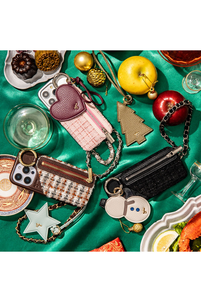 ajew(エジュー)｜iPhone15/15Pro ajew TWEED cadenas zipphone case