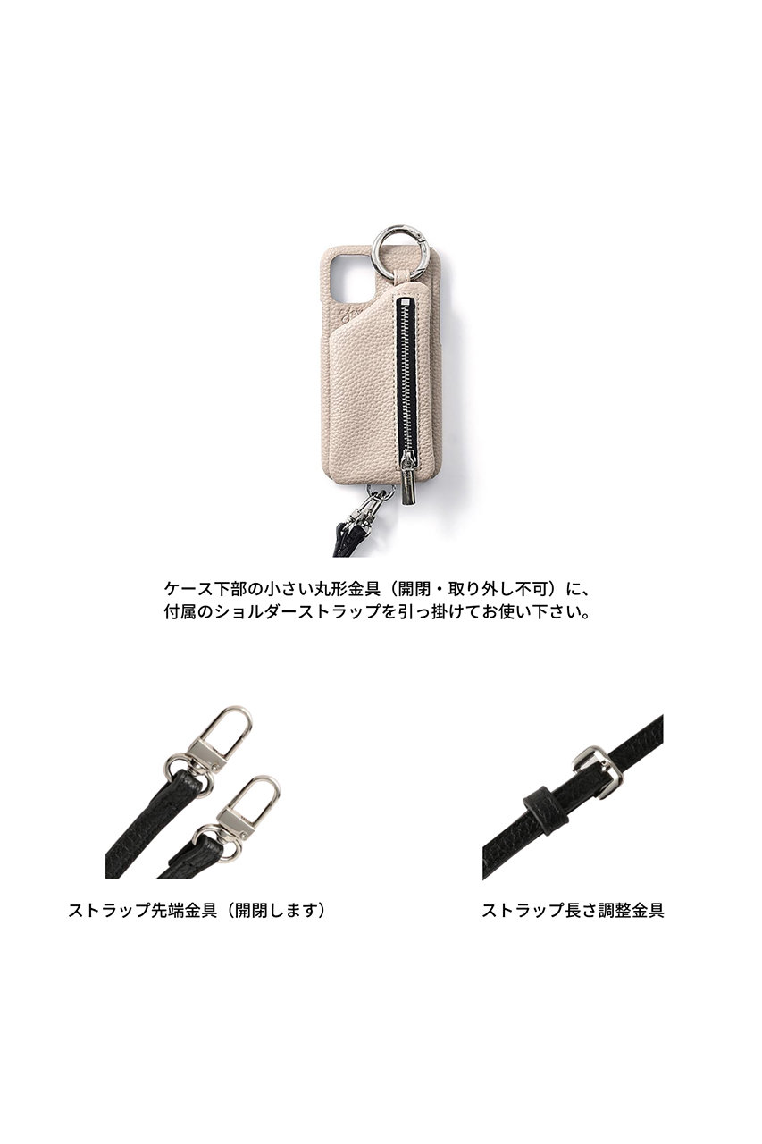 ajew(エジュー)｜iPhone15/15Pro ajew TWEED cadenas zipphone case