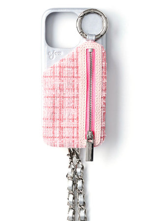 エジュー/ajewのiPhone17/17Pro ajew TWEED cadenas zipphone case(141000/141001)