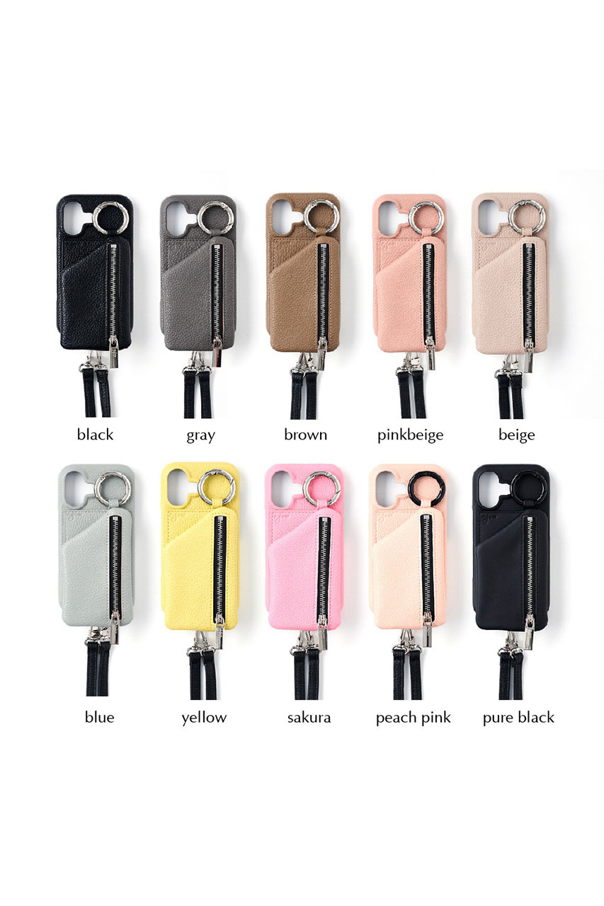ajew(エジュー)｜iPhone17/17Pro ajew cadenas zipphone case shoulder