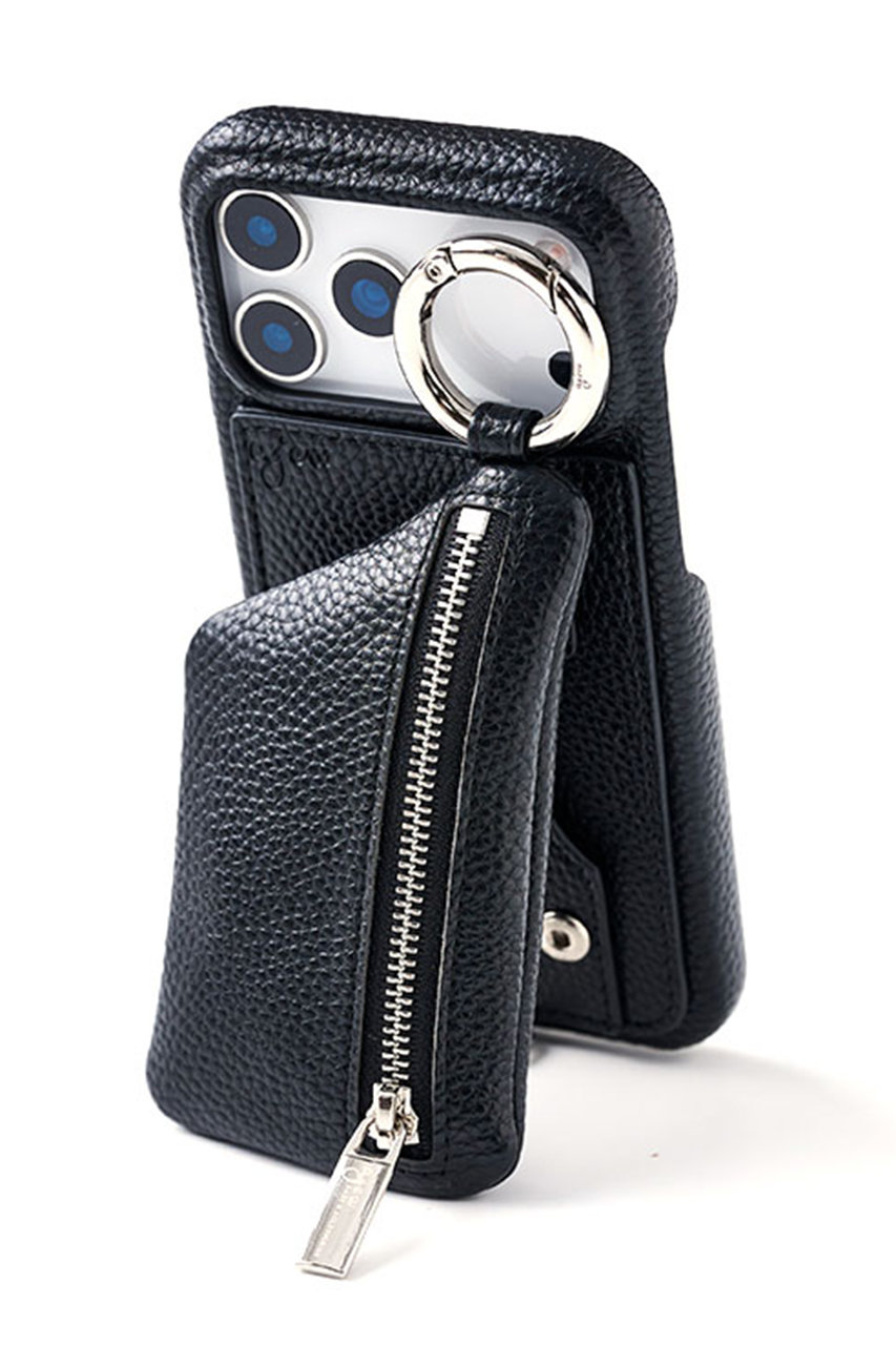 ajew ブラック ジッパー付きケース　17promax美品 ajew(エジュー)｜iPhoneProMax/17air ajew cadenas zipphone case