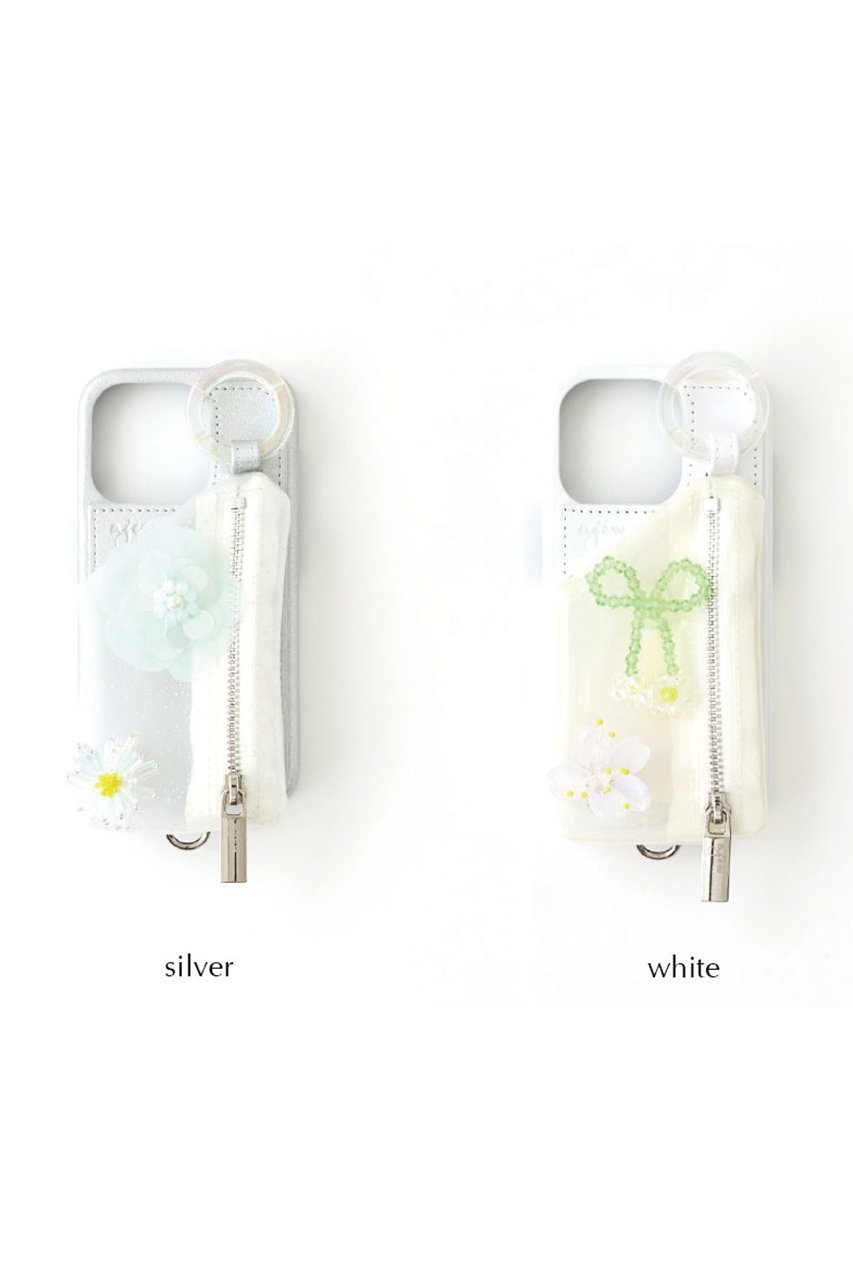 ajew(エジュー)｜iPhone14/14Pro ajew bloom edition case/white(Sofia
