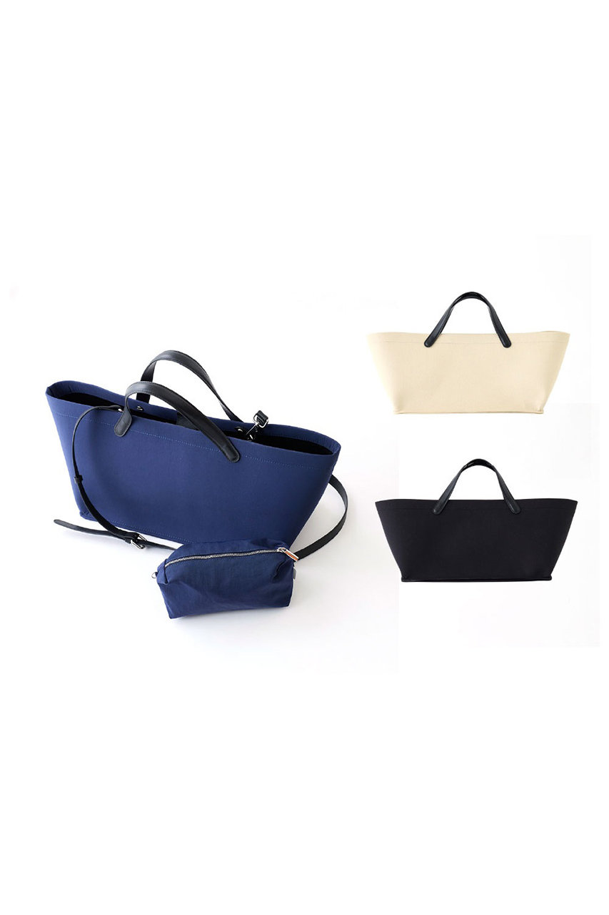ajew(エジュー)｜Width Duo Bag/beige の通販｜ELLESHOP・(エル