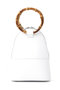 Bamboo Q leather bag エジュー/ajew white