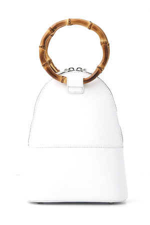 エジュー/ajewのBamboo Q leather bag(120600/120602)