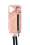 iPhone15/15Pro ajew cadenas zipphone case shoulder(カードケース有) エジュー/ajew pinkbeige