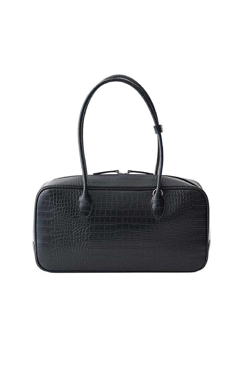 ajew 【UNISEX】croco rectanglebag (midnight, F) エジュー ELLE SHOP