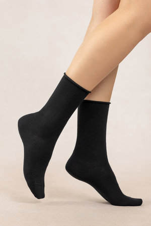 ブルーフォレ/BLEUFORETの6700 COTTON INSIDE ソリッドファインウールソックス(140700/140701)