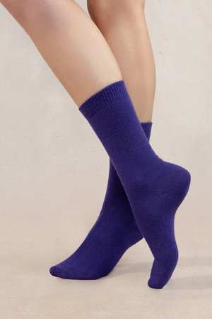 6095 ソリッドカラー ウールソックス