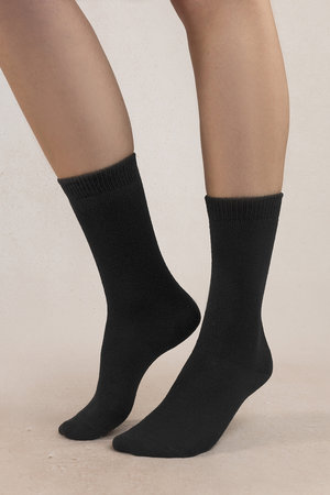 ブルーフォレ/BLEUFORETの6095 ソリッドカラー ウールソックス(140700/140701)