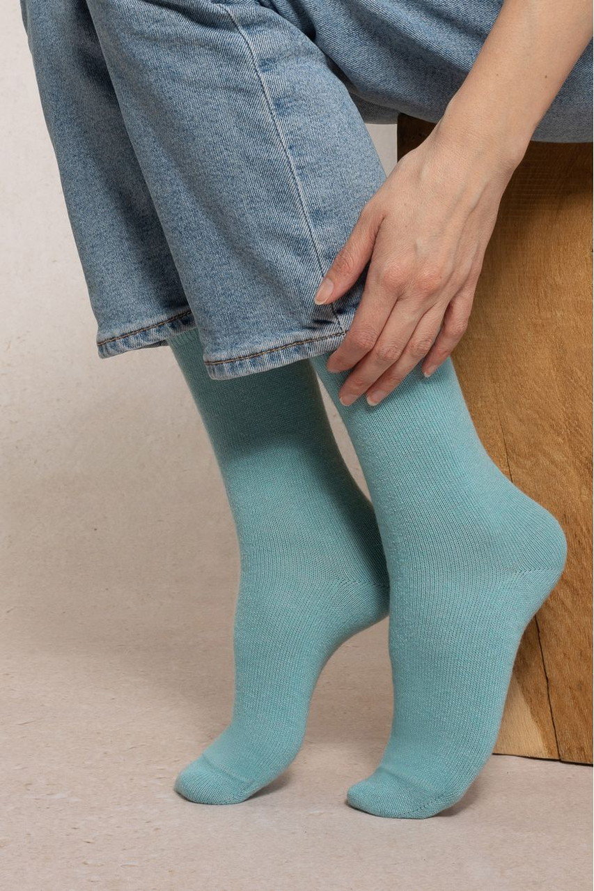 ブルーフォレ/BLEUFORETの6095 ソリッドカラー ウールソックス(ロイヤルブルー/9911000327)