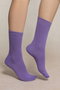 6095 ソリッドカラー ウールソックス ブルーフォレ/BLEUFORET ライトパープル
