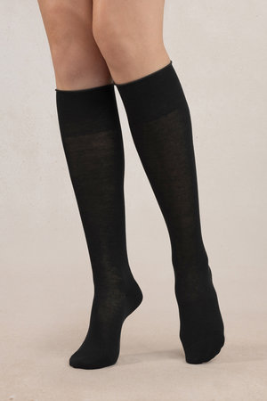 ブルーフォレ/BLEUFORETの6918 ベルベットコットンニーハイソックス